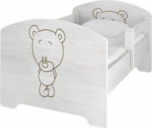 NELLYS Dětská postel BABY BEAR v barvě norské borovice + matrace zdarma