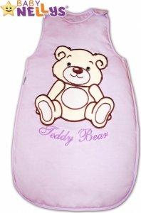 Spací vak Teddy Bear Baby Nellys - lila vel. 0+