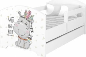 BabyBoo Dětská postel 140 x 70cm - Hippo