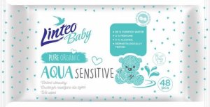 Vlhčené ubrousky LINTEO BABY Aqua sensitive, 48 ks v balení