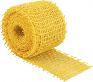 Jutový dekorační pásek - 3m x 4 cm - žlutý