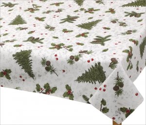 Ubrus VÁNOCE - 70x70 cm - vánoční jehličí