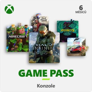 XBOX - Game Pass Console - předplatné na 6 měsíců (EuroZone)