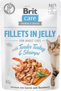 Cat Fillets in Jelly with Turkey&Shrimps 85g