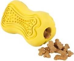 Hračka pes TITAN gumová kost M žlutá Zolux