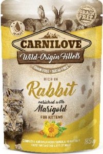 Carnilove Cat Pouch Kitten RabbitEnriched&Marigold 85g