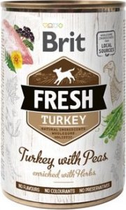 Fresh Dog konz Turkey with Peas 400g