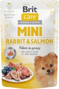 Dog Mini Rabbit&Salmon fillets in gravy 85g