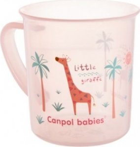 Hrneček Canpol Babies - průhledný/růžový - Žirafka