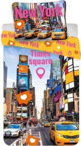 Povlečení fototisk Times Square 140x200, 70x90 cm - bavlna