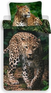 Povlečení fototisk Leopard green 140x200, 70x90 cm - bavlna