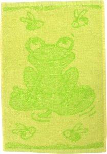 Dětský ručník Frog green 30x50 cm - bavlna