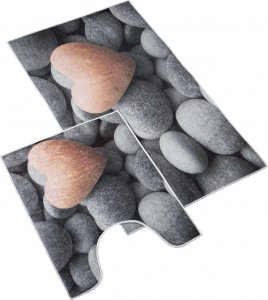3D tisk sada - sada (60x100, 50x60 cm WC ) - tmavé kameny