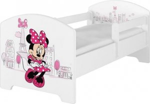 BabyBoo Dětská postel 140 x 70cm Disney - Minnie Paris, bílá