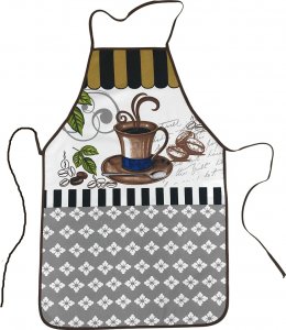 Kuchyňská zástěra Kafe modrohnědé 50x76 cm