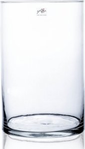 Váza CYLI válcovitá ruční výroba skleněná d19x30cm