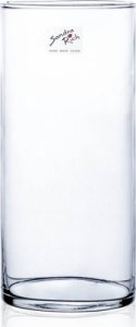 Váza CYLI válcovitá ruční výroba skleněná d9x20cm