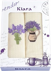 Dárková sada utěrek Kiara Lavender 50x70 cm 2 ks - bavlna