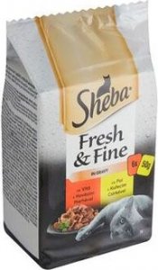 Sheba kapsa Fresh&Fine kuře a hovězí 6x50g