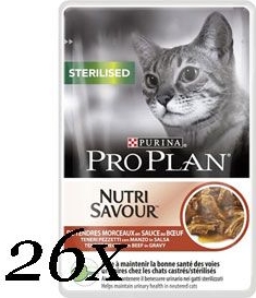 ProPlan Cat kaps. Steriliz. hovězí 26x85g
