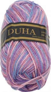 Příze DUHA - 50g / 150 m - růžová, fialová, modrá