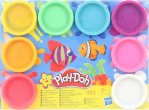Play-doh Balení 8 ks kelímků duhové barvy
