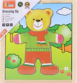 Dřevěné oblékání - medvídek