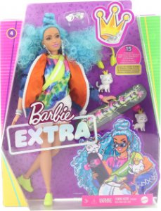 Barbie Extra - s modrým afro účesem GRN3051