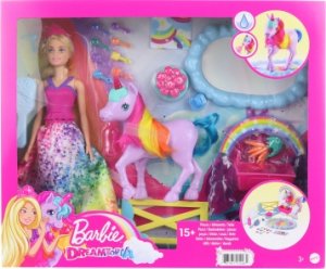 Barbie Princezna a duhový jednorožec herní set GTG01