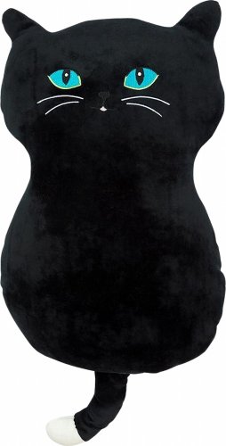 Polštářek mikrospandex Kočka černá 50x30 cm