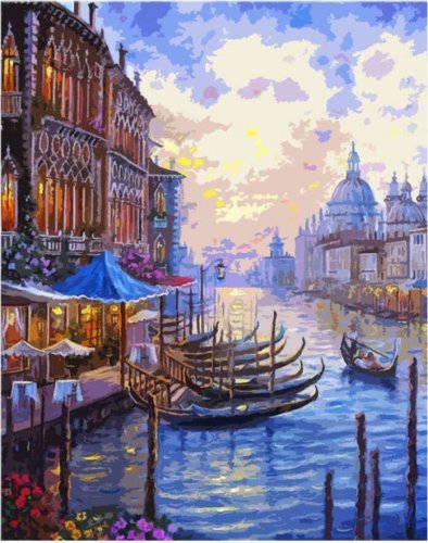 Malování podle čísel - Benátky