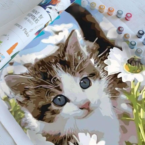Malování podle čísel - koťátko