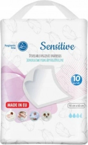 Akuku Jednorázové hygienické podložky Sensitive, 10 ks