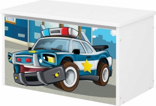BabyBoo Box na hračky s motivem Policie
