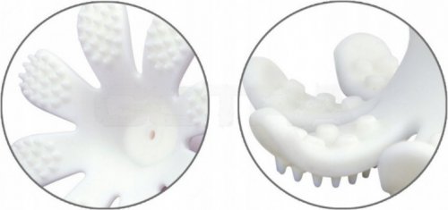 Mömbella Silikonové 3D kousátko Chobotnice, lemon