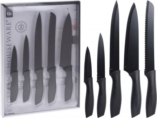Koopman BLACK - sada kuchyňských nožů 5ks