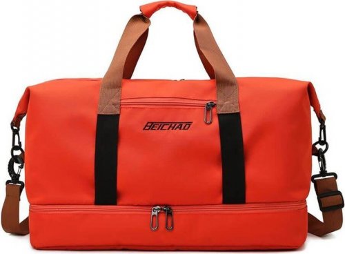 Cestovní taška s popruhem - oranžová