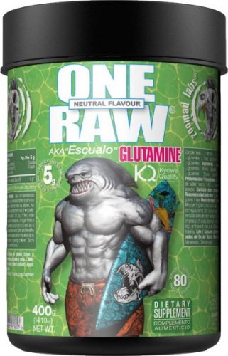 One Raw Glutamine - s příchutí, 400 g, višeň