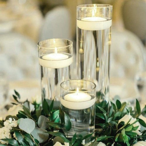 Plovoucí svíčky 10 ks - bílá