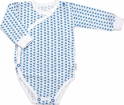 Zavinovací kojenecké body + polodupačky UMBRELLA, 2D sada, Mrofi, modrá