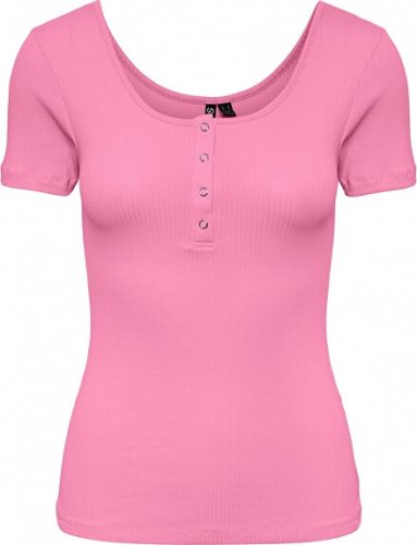 Dámské triko PCKITTE Slim Fit 17101439 Begonia Pink, S