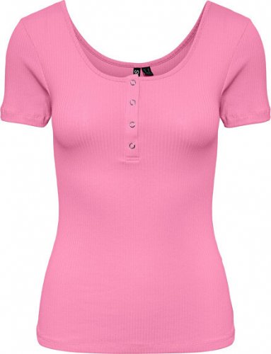 Dámské triko PCKITTE Slim Fit 17101439 Begonia Pink, XS