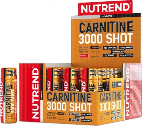 CARNITINE 3000 SHOT, 20x60 ml, pomeranč
