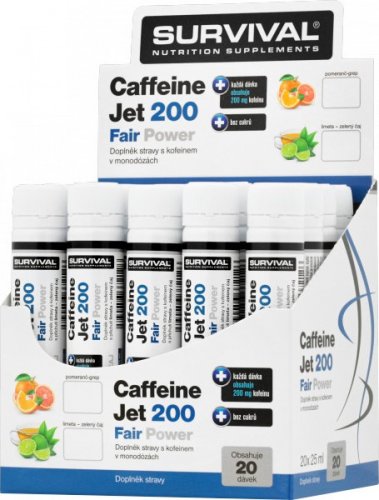 Caffeine Jet 200 Fair Power (monodózy) - 25 ml, pomeranč-grep
