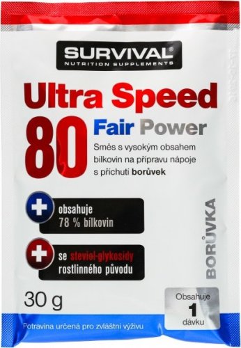 Ultra Speed 80 Fair Power - 2000 g, čokoláda