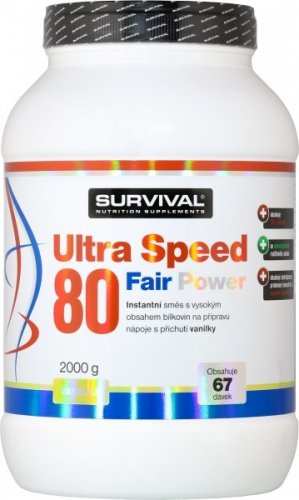 Ultra Speed 80 Fair Power - 2000 g, vanilka-kokos