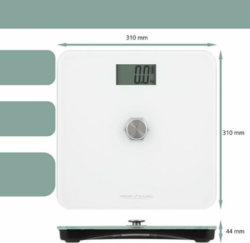 Ekologická kinetická osobní váha bílá (bez baterií) PW 3112