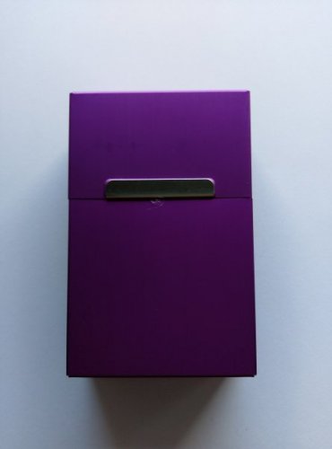 Plechová krabička na cigarety - Fialová