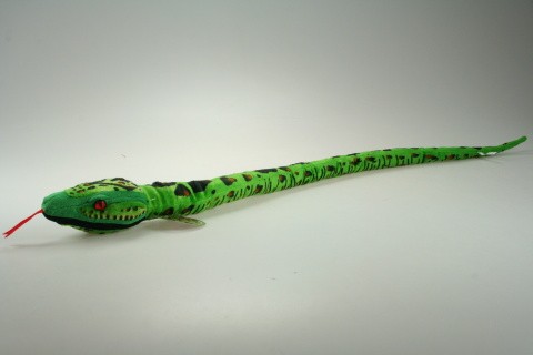 Plyš Had zelený