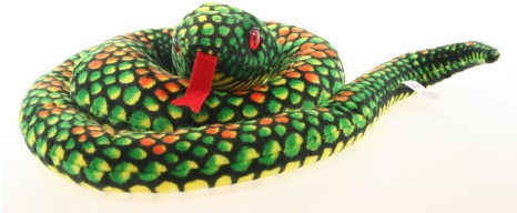 Plyš Had zelený velký